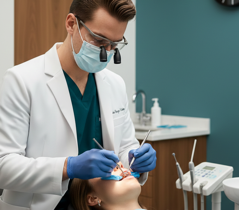 A dentist from our case study provides premium services