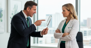 An uncomfortable consultation with a low quality lead for this plastic surgeon