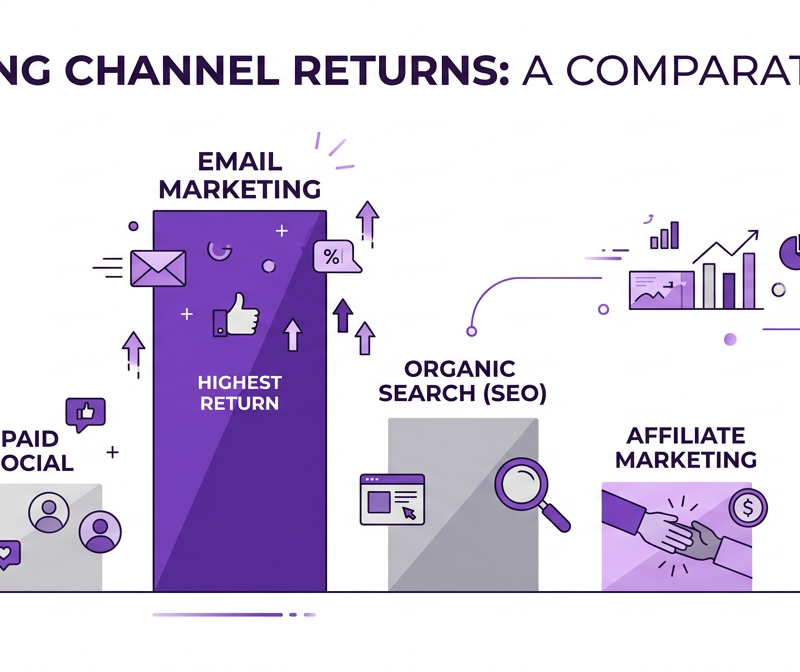 A chart demonstrating the return on Investment of Email Marketing, it towers over comparable marketing methodologies