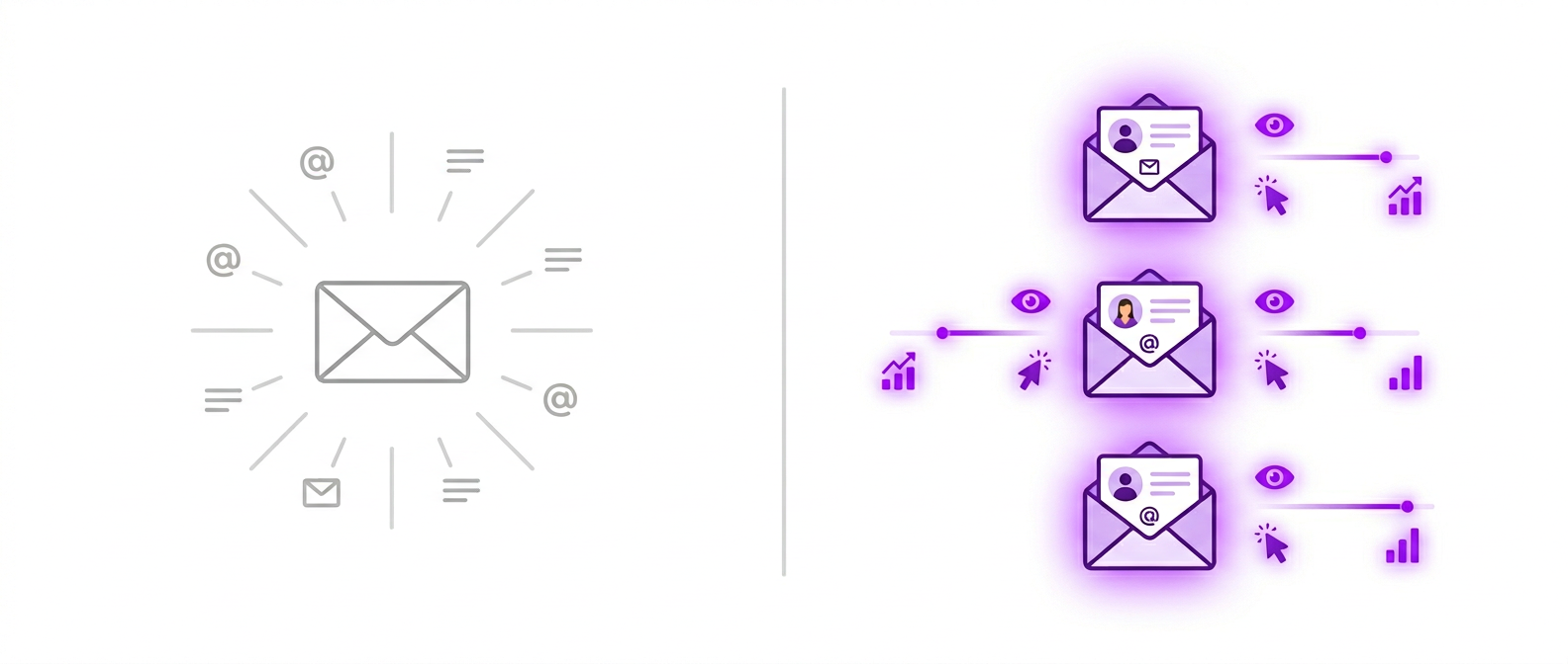 A diagram indicating what an average marketing campaign vs a good marketing campaign looks like in 2026