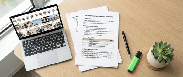 HIPAA Documentation on a plastic surgeons desk
