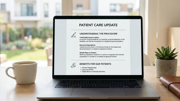 An example aesthetic clinic newsletter