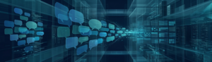 A stylised image of a firewall