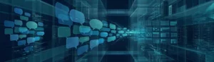 A stylised image of a firewall