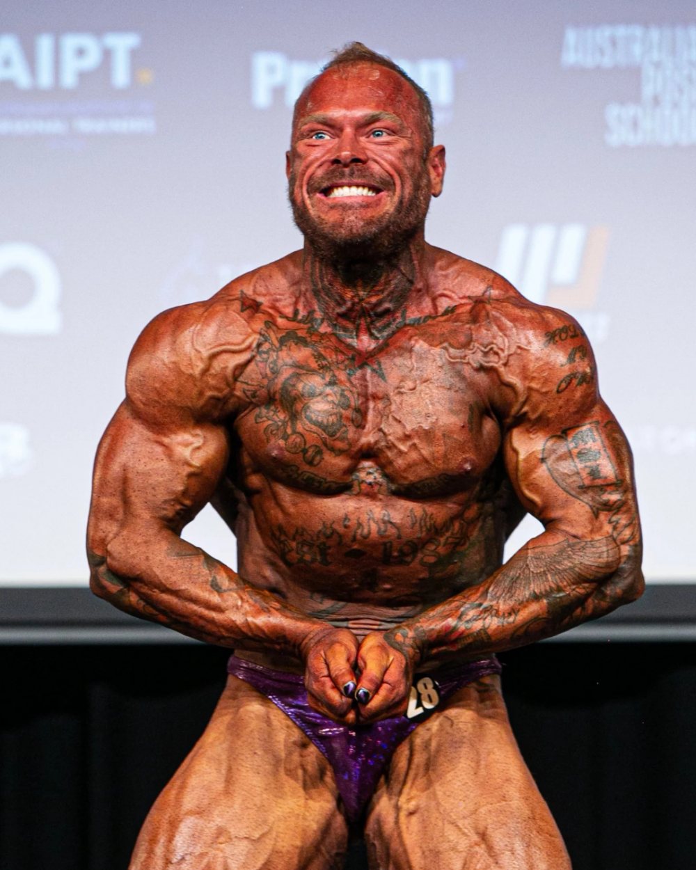 Andrew Ghostman Potaczek competing on stage
